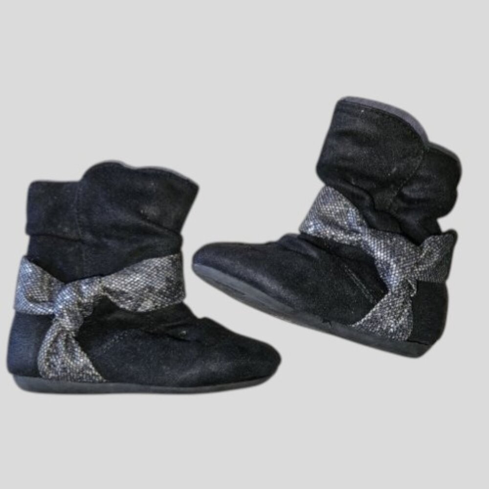 REPORT Black Faux Suede Boots Infant Girls Size 5